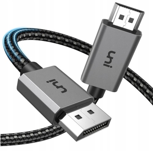 Kabel Uni DisplayPort-HDMI 4K@30Hz FHD@120Hzoplot szary 2m 3DVision